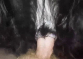 Dude's weasel words explodes with cum as he screws beast